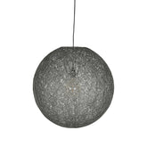 Hanglamp Twist - Grijs - Vlas - L